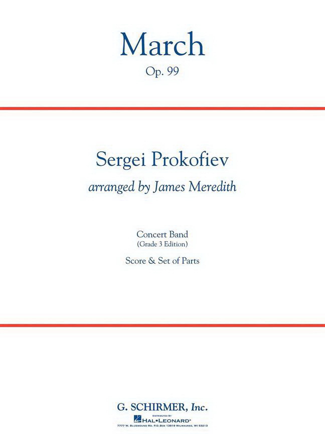 Sergei Prokofiev: March, Op. 99 (Partituur)