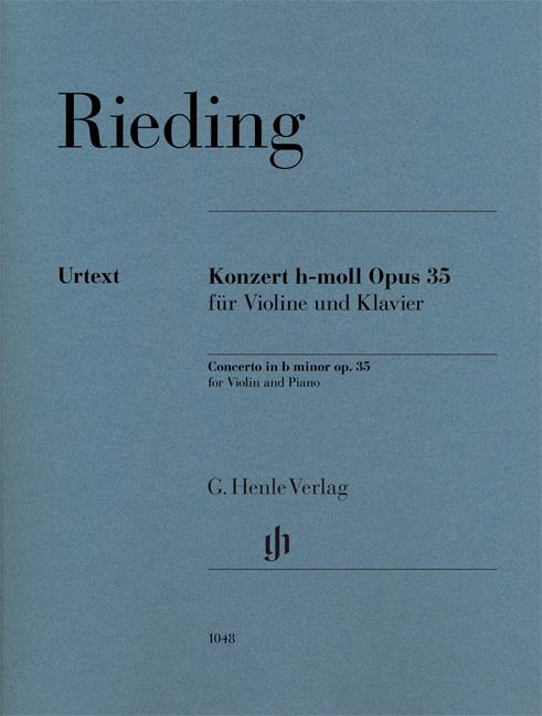 Rieding: Concerto in B Minor Op. 35 for Violin and Piano