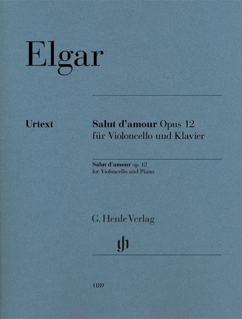 Edvard Elgar: Salut d'amour op. 12 for Violoncello und Klavier