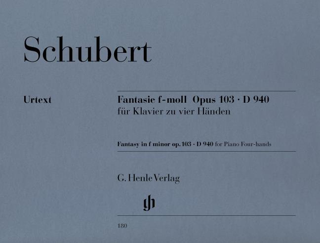 Schubert:  Fantasie F-Moll fur Klavier Zu Vier Handen D.940 (Urtext)