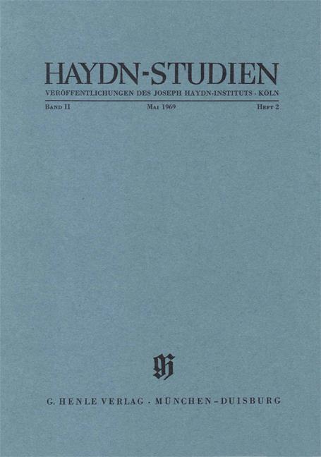 Haydn-Studien Bd. 2 Heft 2