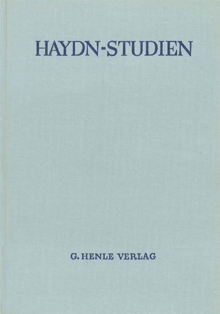 Haydn-Studien Einb.-Decke 3