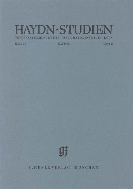 Haydn-Studien Bd. 4 Heft 2