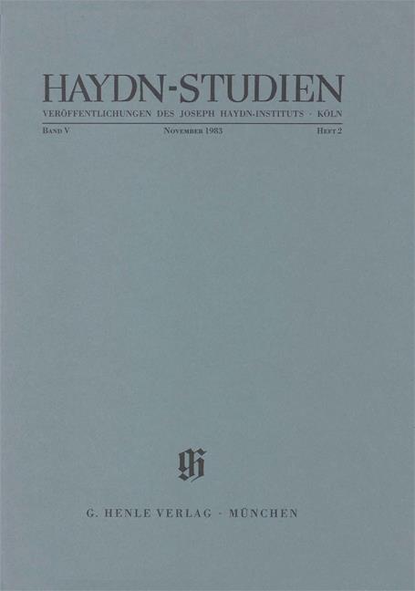 Haydn-Studien Bd. 5 Heft 2