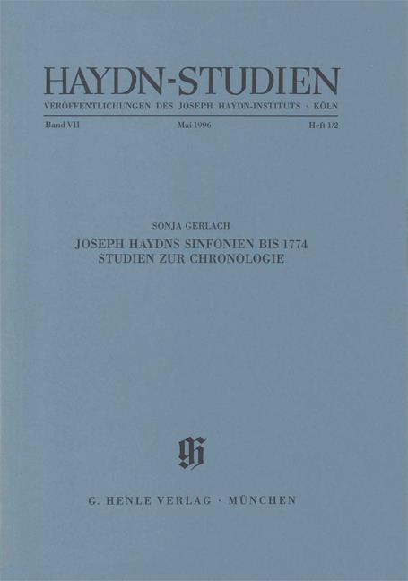 Haydn-Studien Bd.7 Heft 1/2