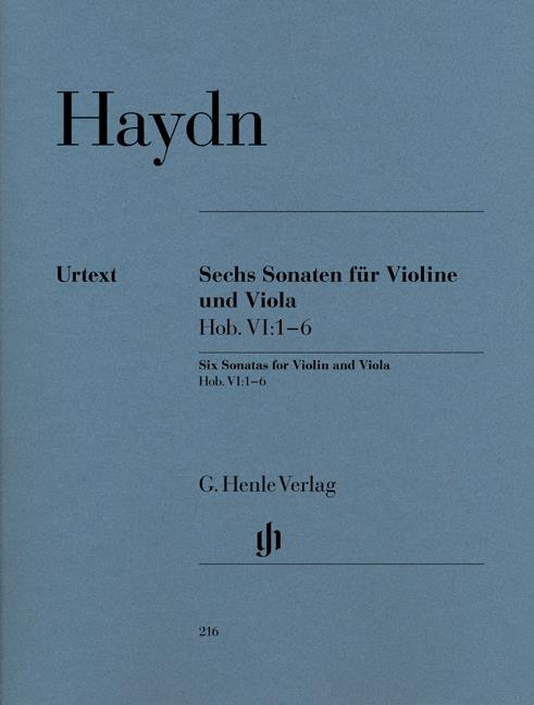 Haydn: Sechs Sonaten for Violine Und Viola