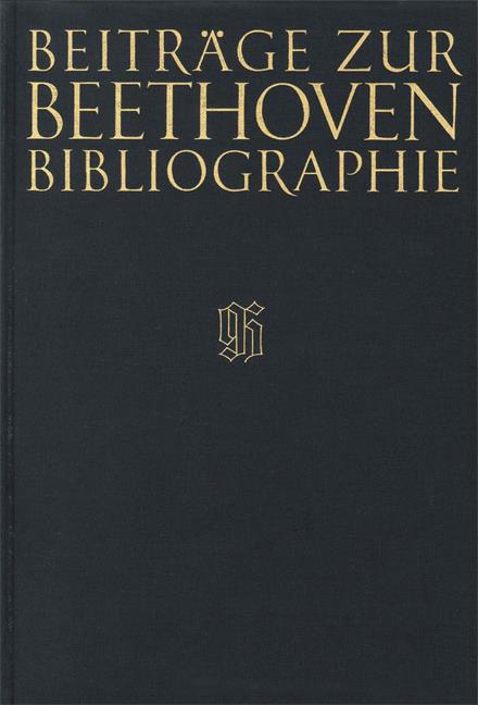 Beiträge zur Beethoven-Bibliographie