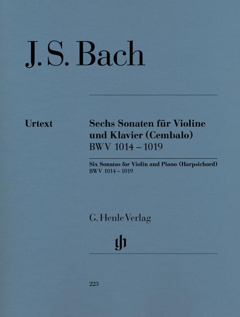 Bach: Sechs Violinsonaten |Zes Sonates Viool Piano|Six Sonatas fur Violin and Piano BWV 1014 - 1019