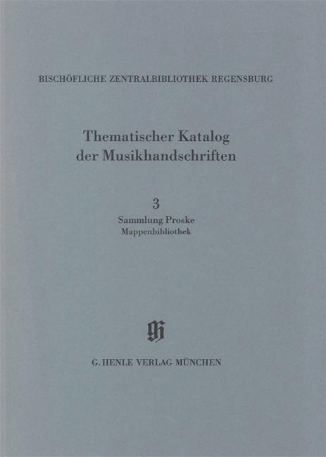 Sammlung Proske, Mappenbibliothek