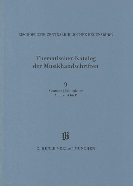 KBM 14/9 Sammlung Mettenleiter, Autoren A bis P