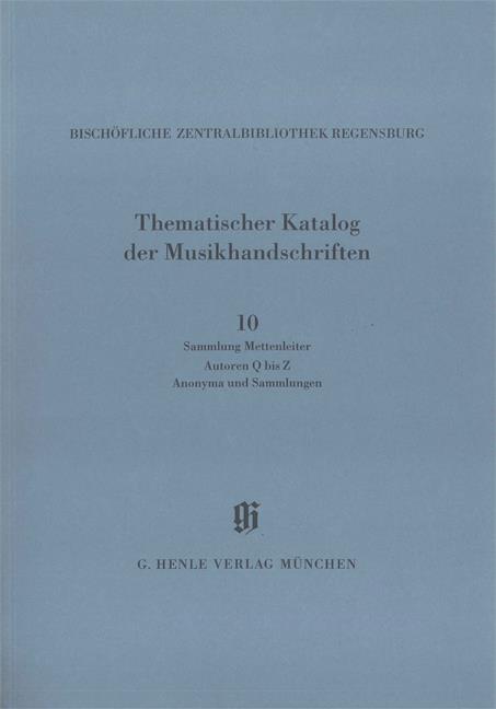 KBM 14/10 Sammlung Mettenleiter, Autoren Q bis Z