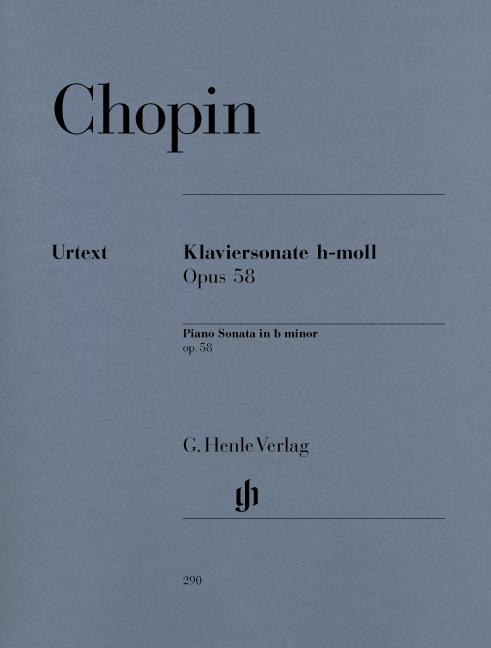Chopin:  Piano Sonata In B Minor Op.58 (Urtext)