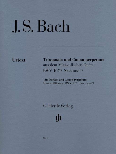 Bach: Triosonate Und Canon Perpetuus Aus Dem Musikalischen Opfuer