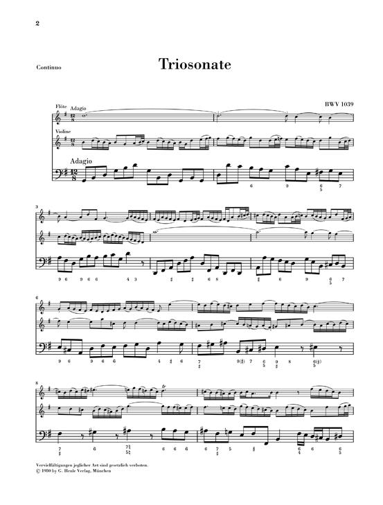 Bach: Triosonate für ZweiFloten Und Continuo