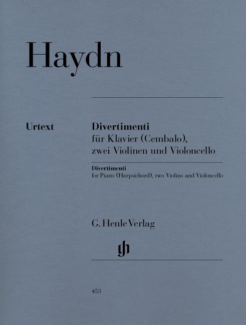 Haydn: Divertimenti for Piano (Cembalo), 2 Violins and Violoncello