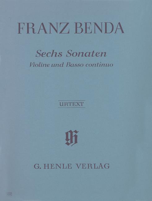 Franz Benda: 6 Sonatas for Violin and Basso Continuo