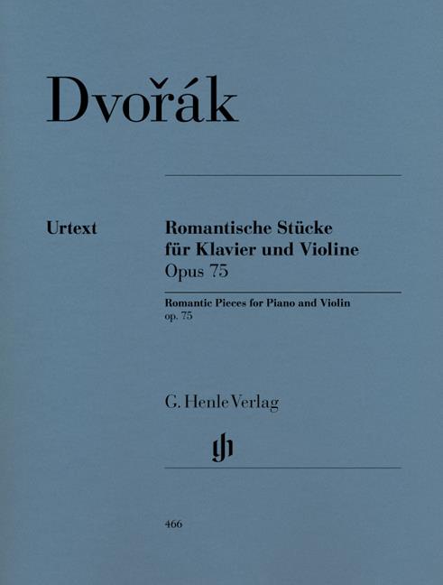 Antonín Dvorák: Romantic Pieces for Piano and Violin op. 75