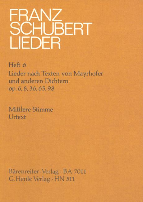 Schubert:  Songs with Lyrics by MayrhoFor And other Poets