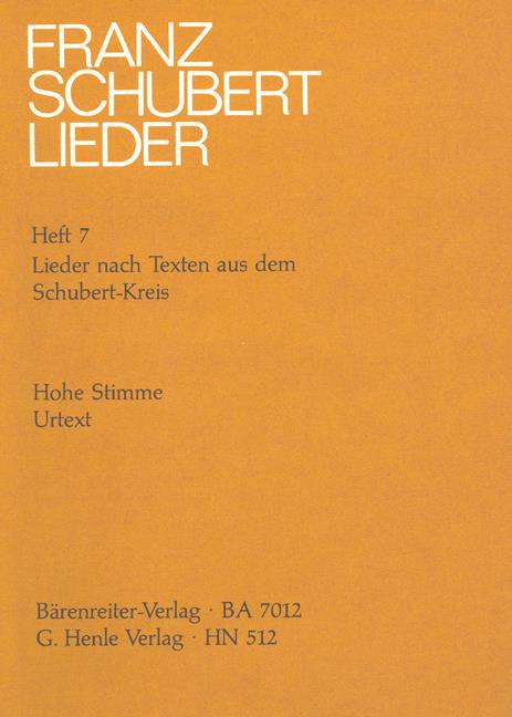 Schubert:  Lieder Nach Texten Aus Dem Schubert Kreis