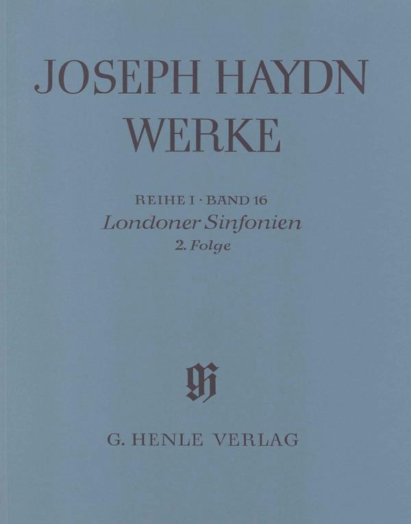 Haydn: London Sinfonias,  2nd sequence (with critical report)