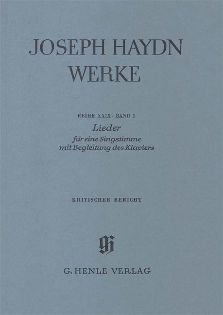 Haydn: Songs fuer one voice with accompaniment of a Piano