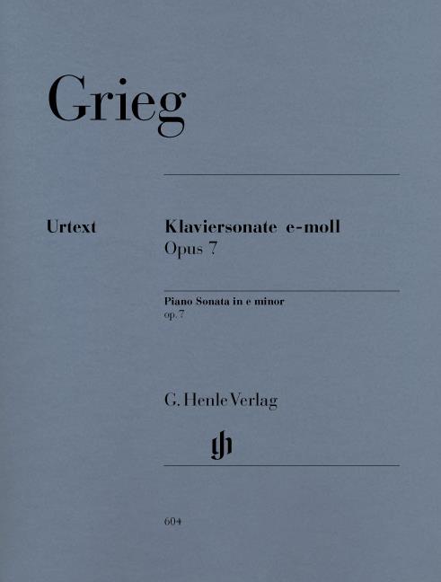 Grieg: Sonata In E Minor Op.7 (Urtext Edition)