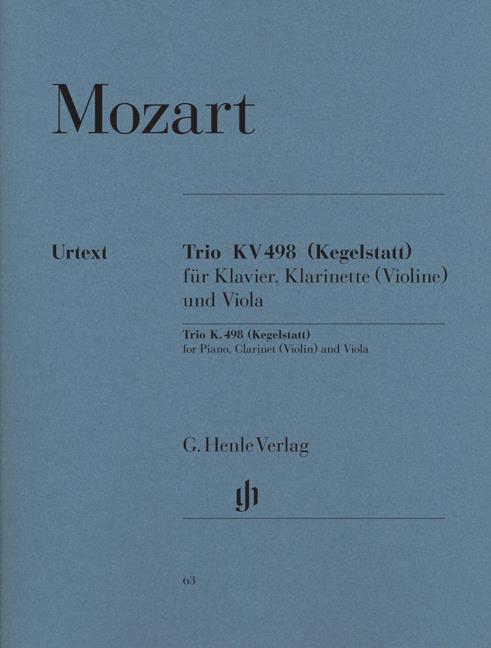 Mozart: Kegelstatt Trio Es-Dur KV498