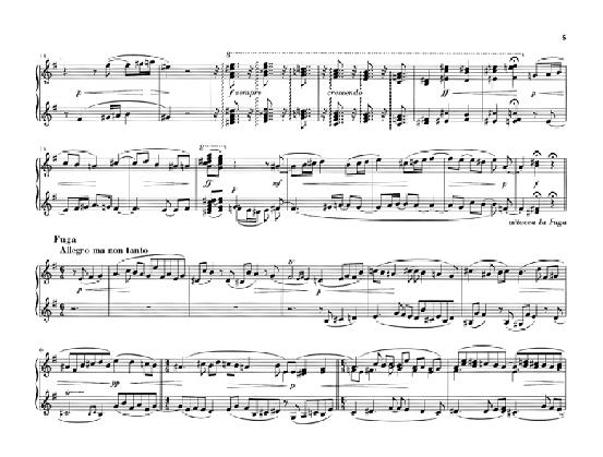 Reger: Suite e minor For Organ op. 16 - composer's transcription for Piano four-hands (First Edition)