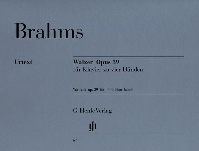 Brahms: Waltzes Op.39 - Piano Duet (Urtext Edition)