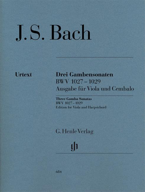 Bach: Sonatas for Viola da Gamba and Harpsichord BWV 1027-1029