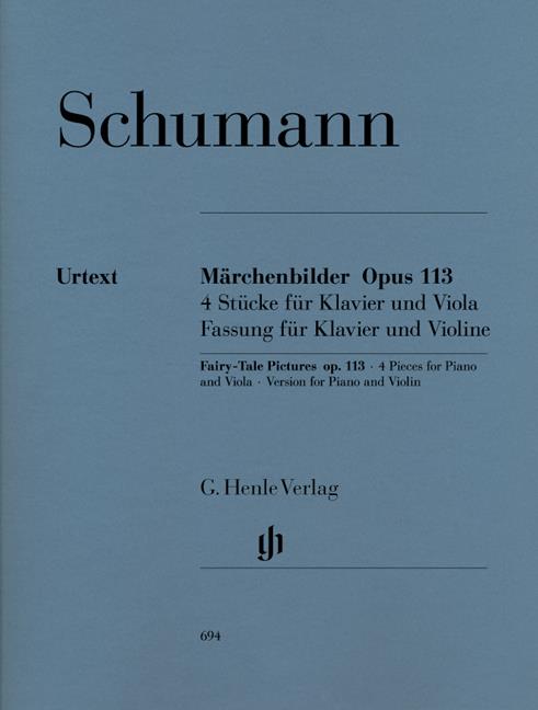 Schumann:  Fairy-Tale Pictures for Violin And Piano Op.113