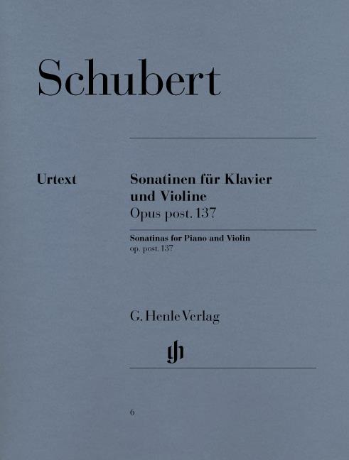 Schubert: Violin Sonatinas Op.137 (Urtext Edition)