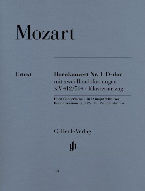<b>Mozart</b>: Concerto fuer Horn and Orchestra No. 1 D major KV 412/514