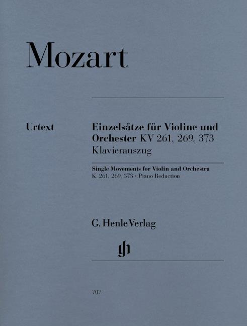 Mozart: Single Movements for Violin and Orchestra K. 261, 269 and 373