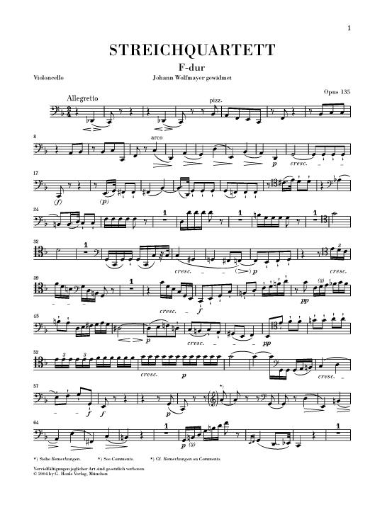 Beethoven: Streichquartett F Op.135