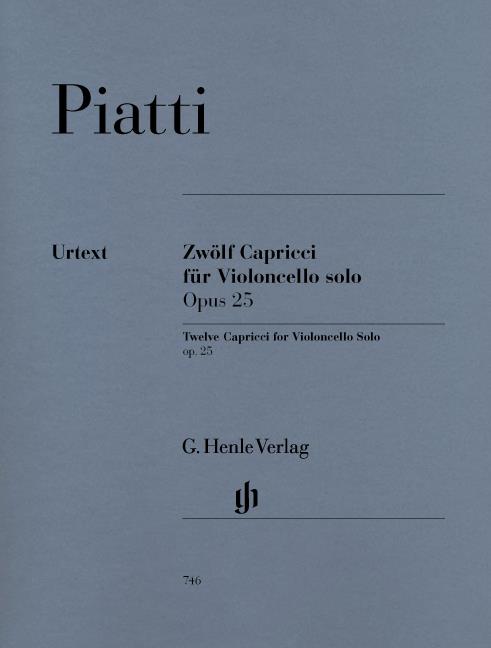 Alfredo Piatti: 12 Capricci op. 25 for Violoncello solo