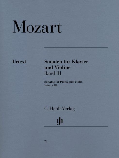 Mozart: Violin Sonatas - Volume 3 (Urtext Edition)