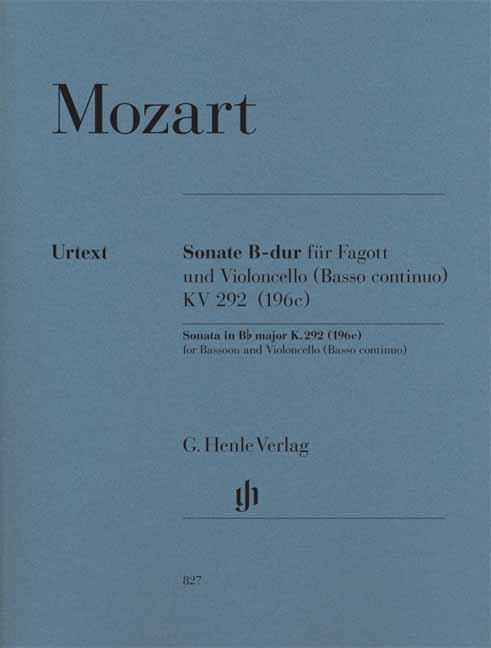 Mozart: Sonate B-Dur fuer Fagott Und Violoncello