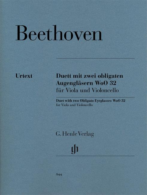 Beethoven: Duett Mit 2 Obligaten Augenglasern for Viola Und Violoncello