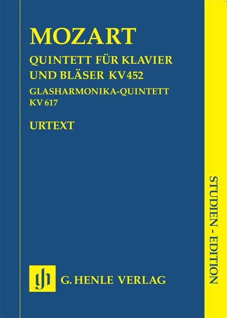 Mozart: Piano Quintet E Flat K.452 / Glass Harmonica Quintet K.617 (Study Score)