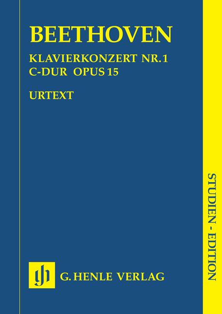 Beethoven: Piano Concerto No.1 In C Op.15 - Study Score (Henle Urtext Edition)