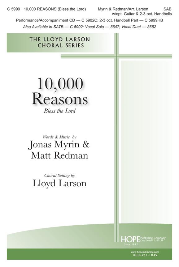 Jonas Myrin: 10,000 Reasons-Bless the Lord (SAB)