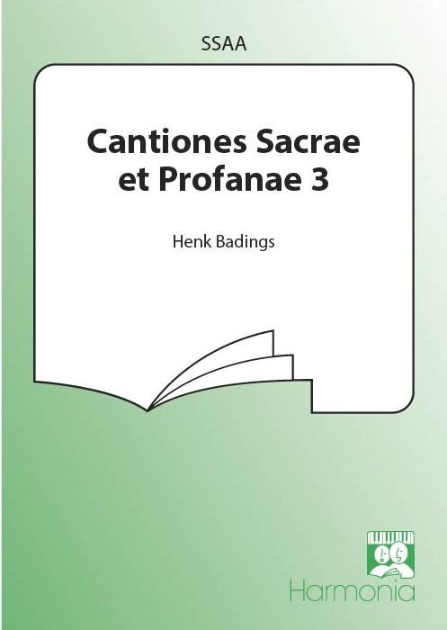 Cantiones Sacrae Et Profanae 3