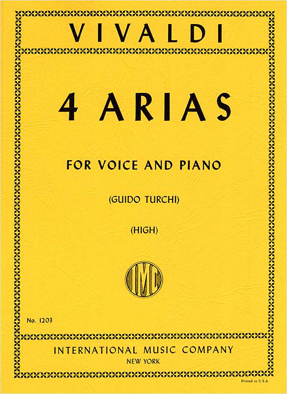 Antonio Vivaldi: 4 Arias (Sopraan/Tenor)