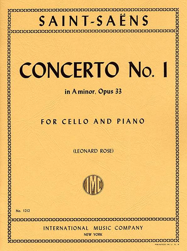 Saint-Saens: Concerto No. 1 in A minor, Op. 33