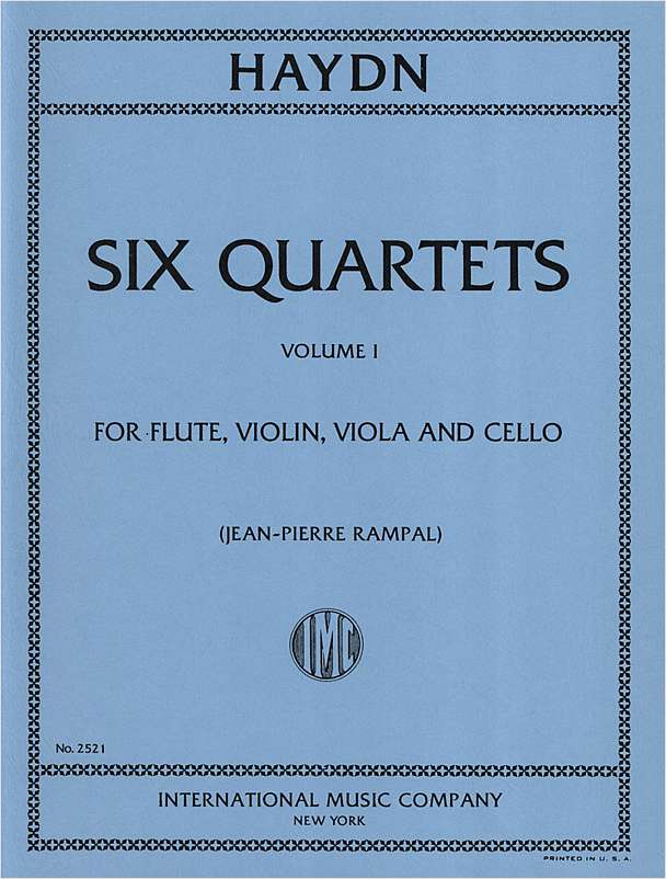 Haydn: Six Quartets for Flute, Violin, Viola & Cello: Volume I (D,D,D)