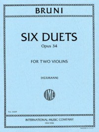 Antonio Bartolomeo Bruni: Six Easy Duets op.34