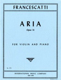 Zino Francescatti: Aria op.14