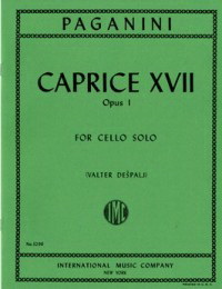 Niccoló Paganini: Caprice Xvii Op1 S. (Cello)