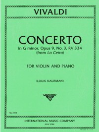 Antonio Vivaldi: Violin Concerto G minor op.9/3 RV334